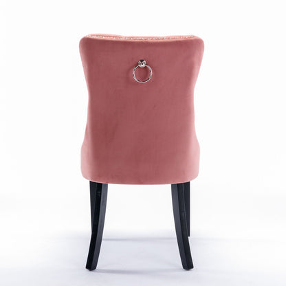 Nikki High End Tufted Dining Chair Set of Two