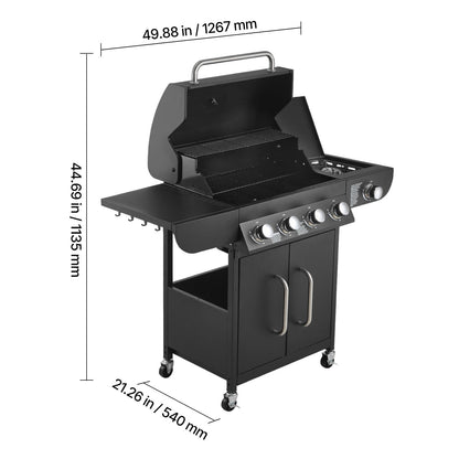 4 Burner Propane Grill For Patio and Garden