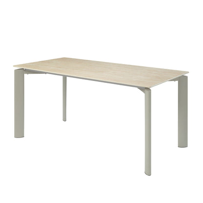 Ingram ceramic-top dining table with light-gray top and gray metal legs on Tampa Home & Garden Store