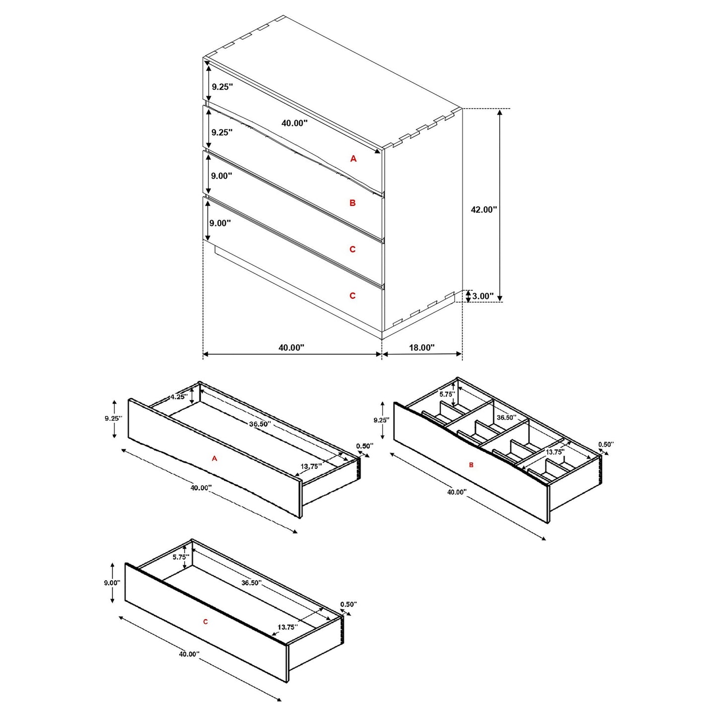 Beverly Walnut Storage Platform Bedroom Set