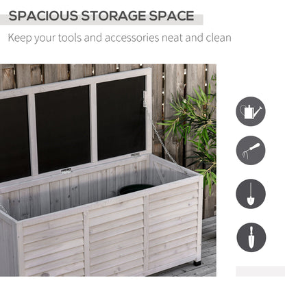 75 Gallon Wooden Deck Box with the Aerating Gaps