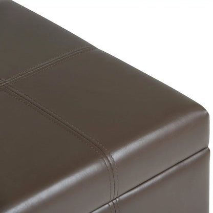 Dover Upholstered Storage Ottoman Bench with Lid