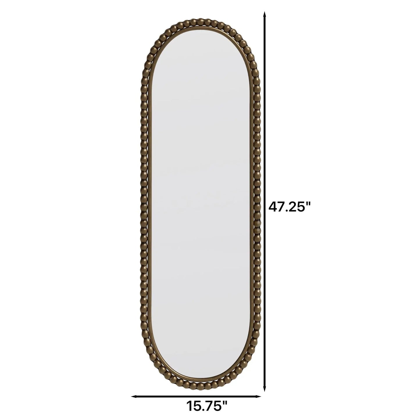 Oval Retro Mirror for Living Room Wall Hanging