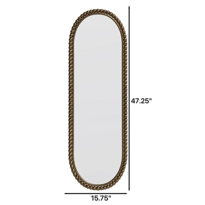 Oval Retro Mirror for Living Room Wall Hanging