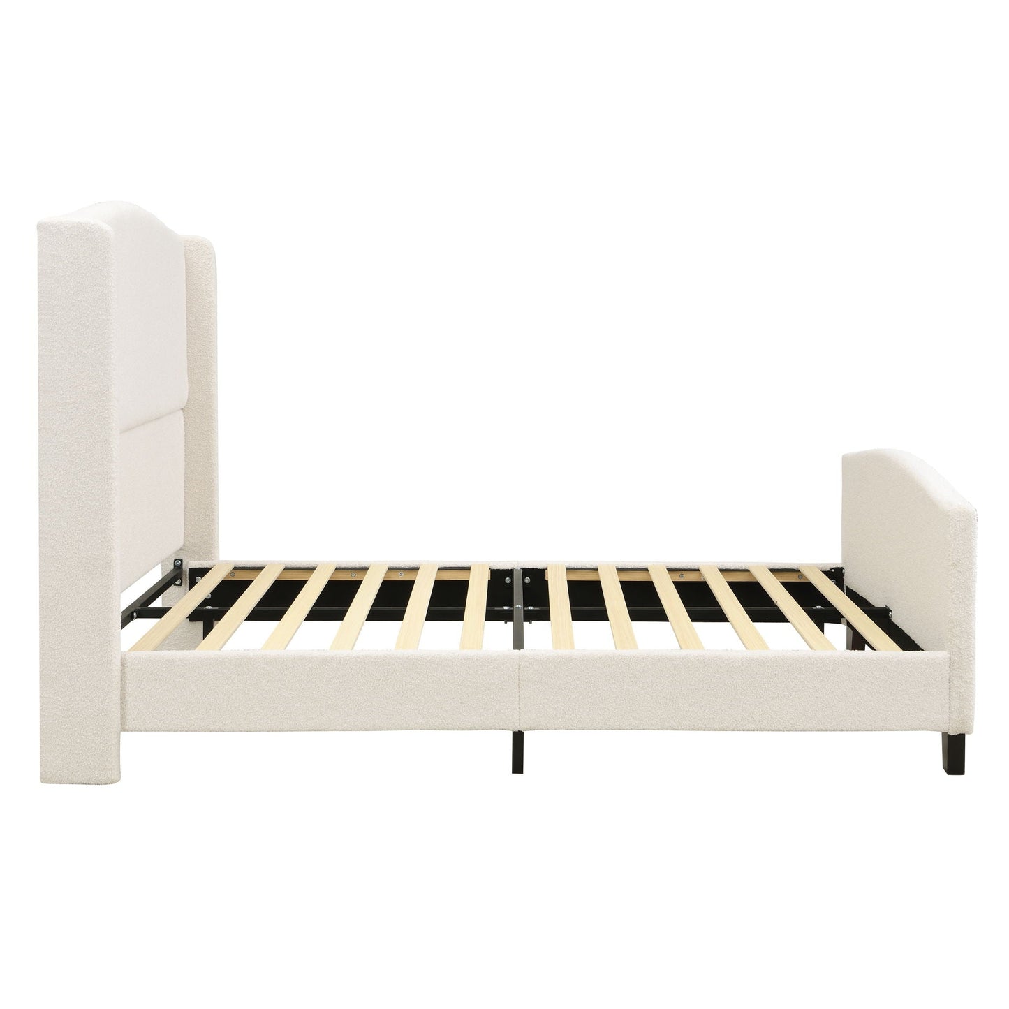 Sturdy Platform Bed Frame and a Padded Headboard