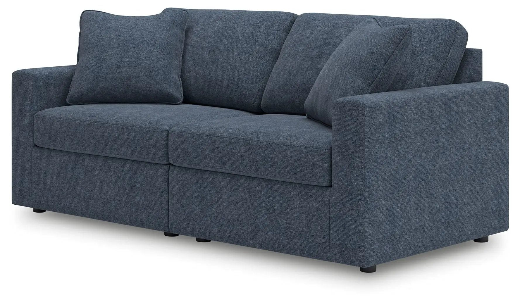Modmax Sectional Ink blue upholstered stationary sofa by Unique Piece Furniture on Tampa Home & Garden Store