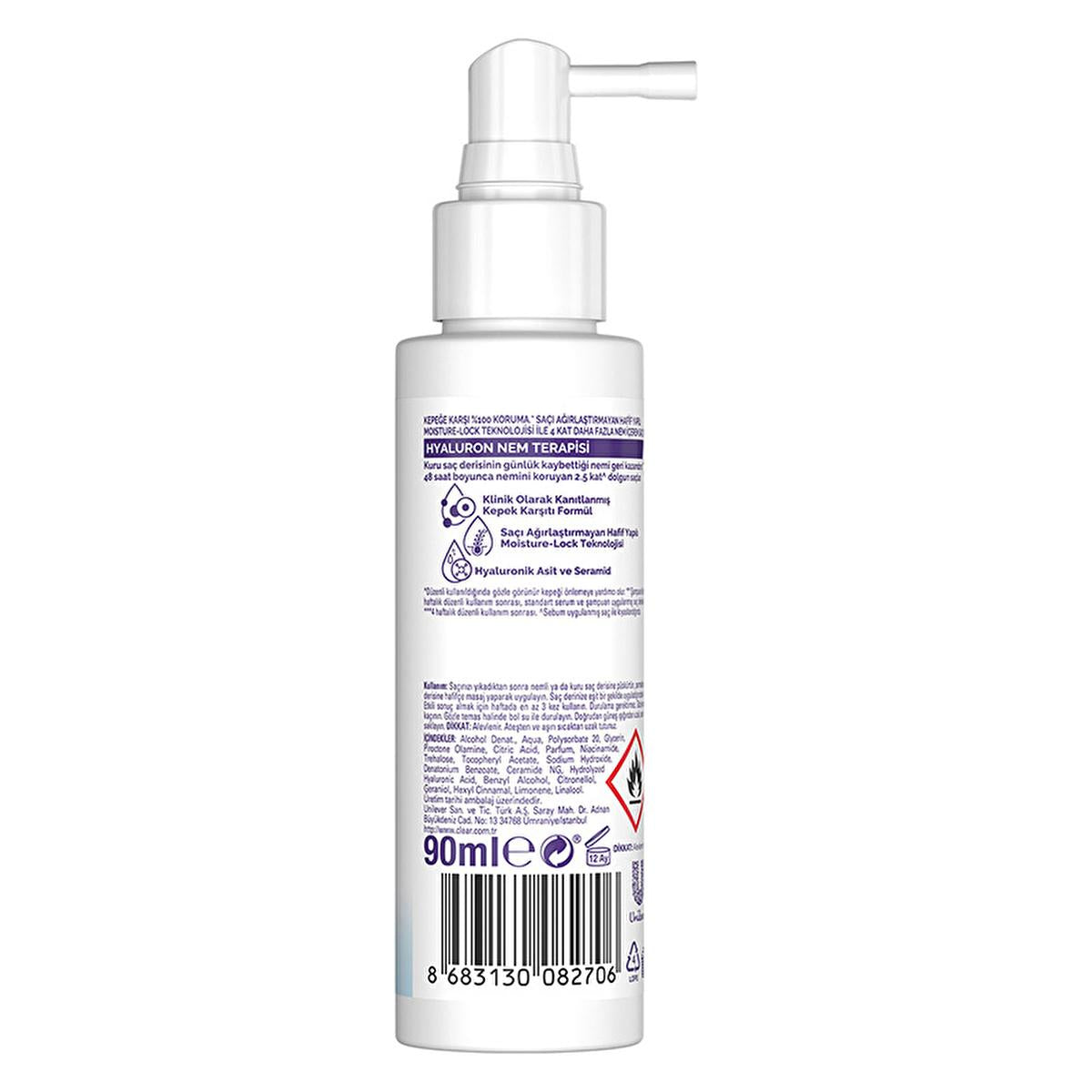 Hair serum Clear Women Hyaluron Nem Terapisi 90ml by Beauty Care Bag on Tampa Home & Garden Store