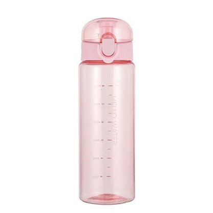 Stevvex 780ml pink plastic water bottle with leak-proof lid and straw on Tampa Home & Garden Store