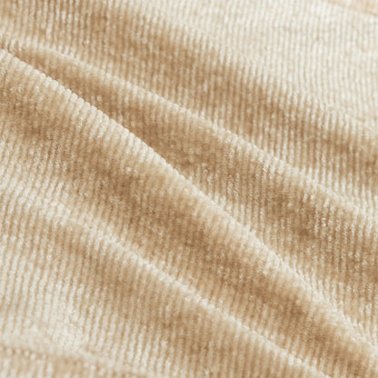 Armless Sofa Velvet-Light Camel fabric close-up by HouseOfZazla on Tampa Home & Garden Store