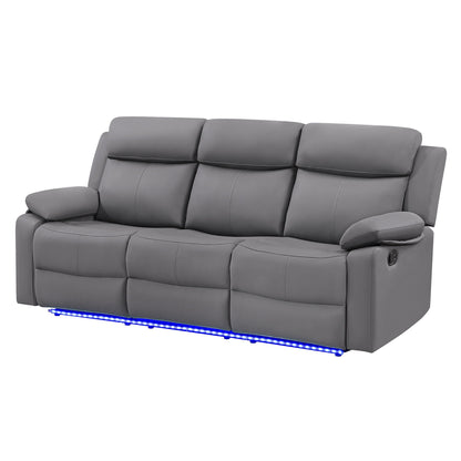 Blanche Reclining Sofa With Led Accent and Lights