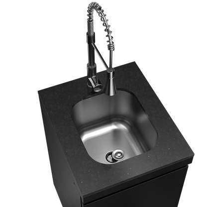 Outdoor Stainless Steel Sink and Granite Top