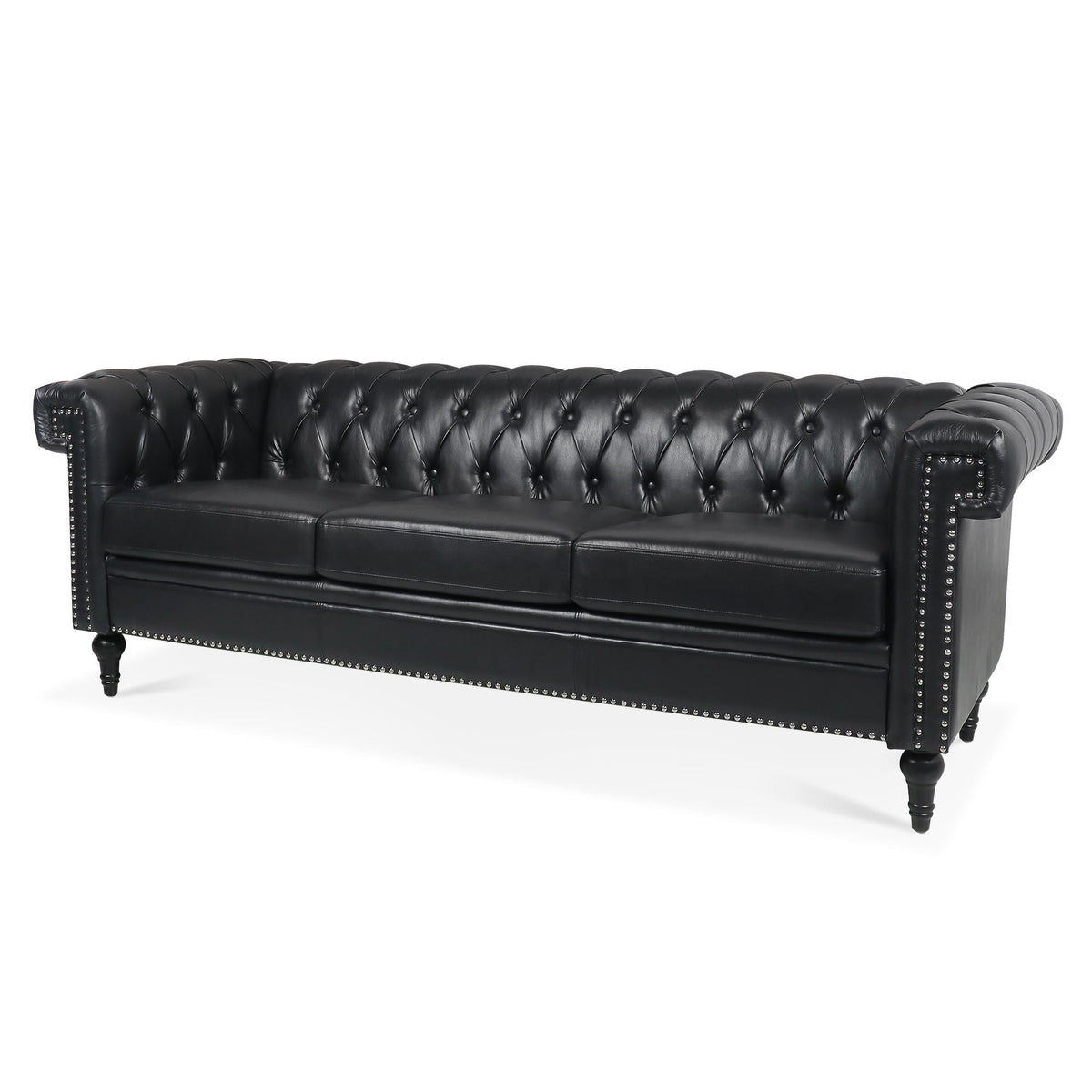 Traditional Square Arm Sofa and Soft Cushions