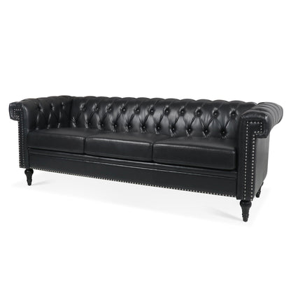 Traditional Square Arm Sofa and Soft Cushions