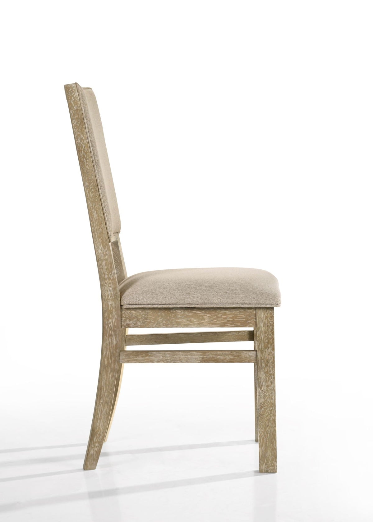 Wide dining chair set with comfort design in reclaimed wheat, beige upholstered seat on Tampa Home & Garden Store