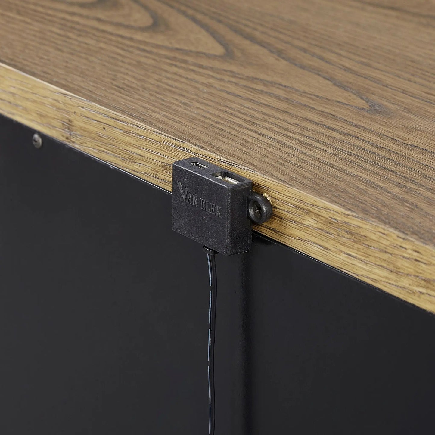Two Drawer Nightstand With USB Latte Finish