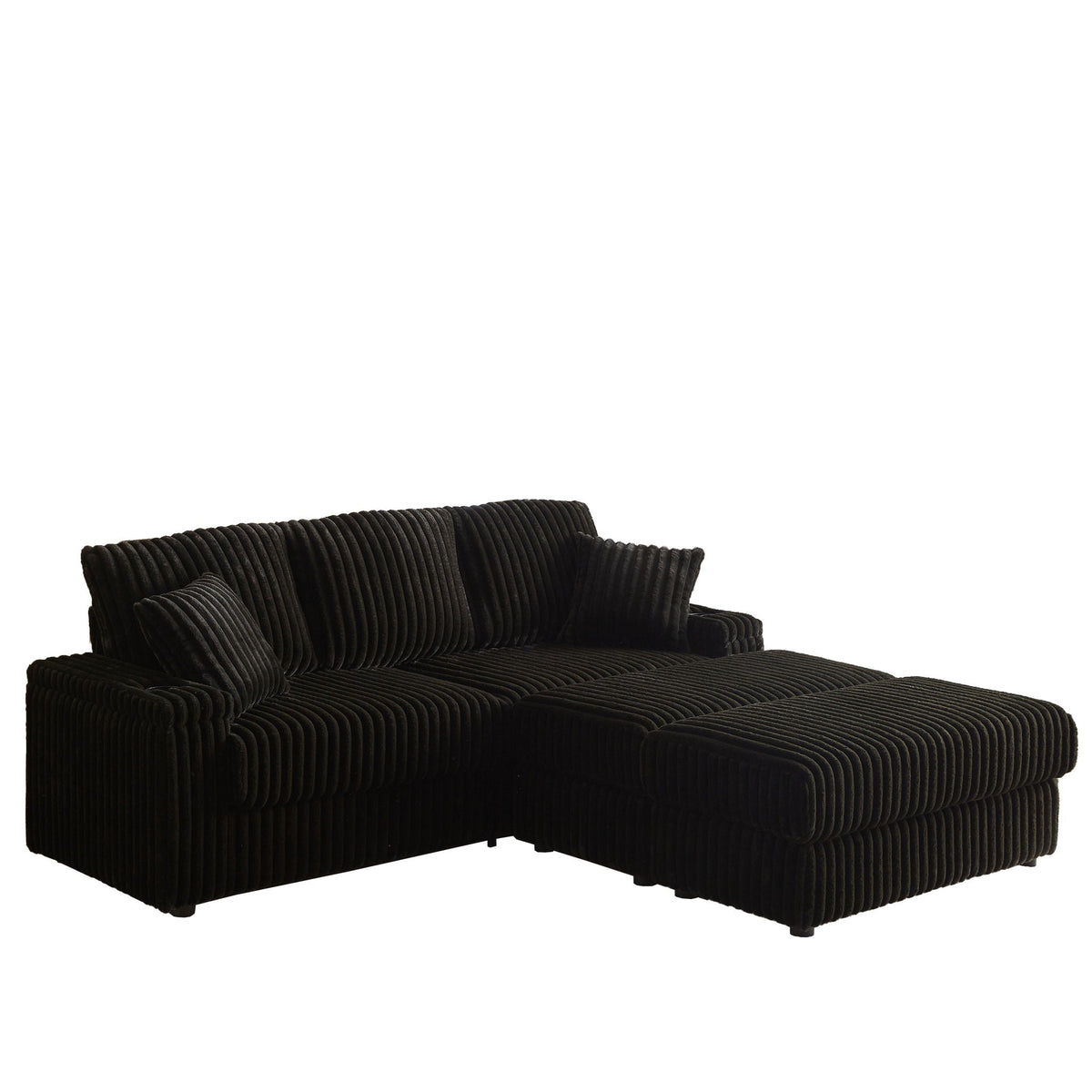 3 Seater Sofa With 2 Ottomans and Storage