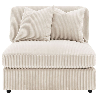 Cassidy sectional sofa with reversible cushions in beige corduroy by HouseOfZazla on Tampa Home & Garden Store