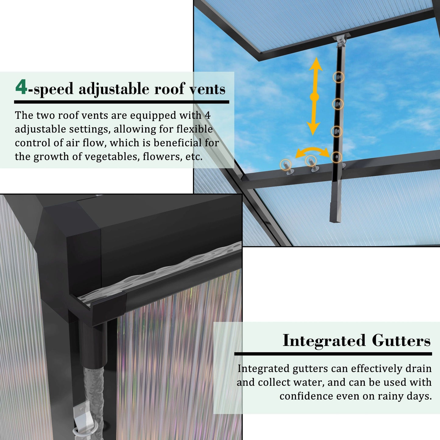 Windproof and All Season Garden Greenhouse