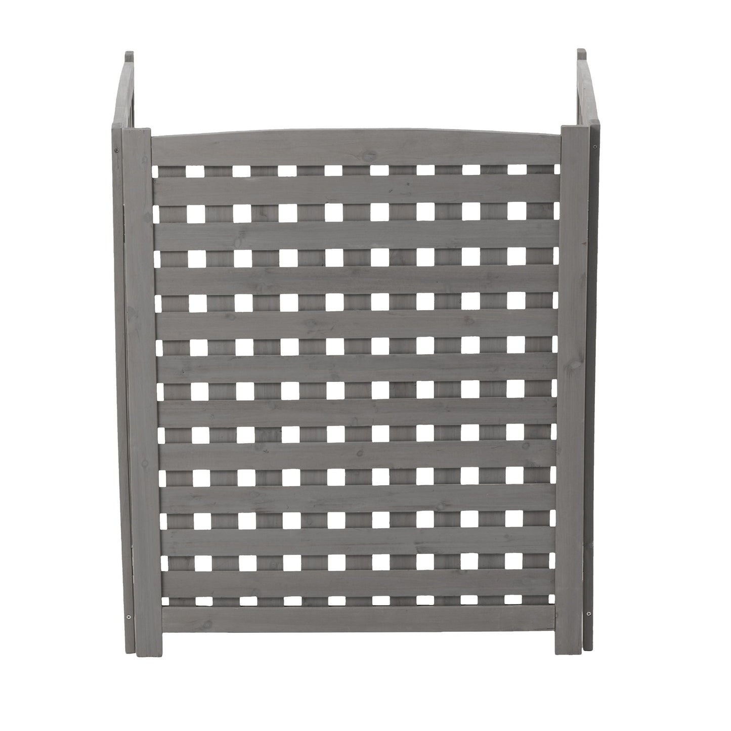 Three Wooden Fences and Outdoor AC Privacy