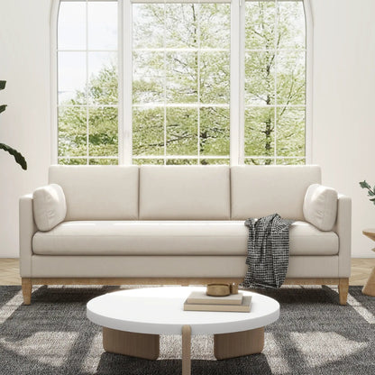 Knox Modern Farmhouse Sofa beige fabric stationary sofa by Unique Piece Furniture on Tampa Home & Garden Store