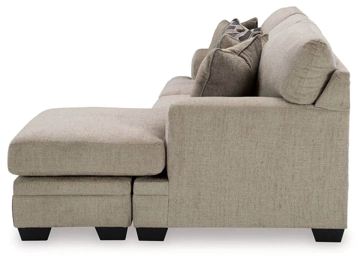 Stonemeade 3-Piece Living Room Set beige fabric sectional with chaise by Unique Piece Furniture on Tampa Home & Garden Store