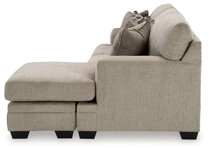 Stonemeade 3-Piece Living Room Set beige fabric sectional with chaise by Unique Piece Furniture on Tampa Home & Garden Store