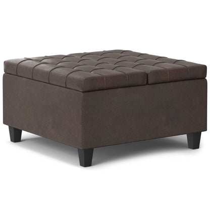 Harrison Upholstered Coffee Table Storage Ottoman
