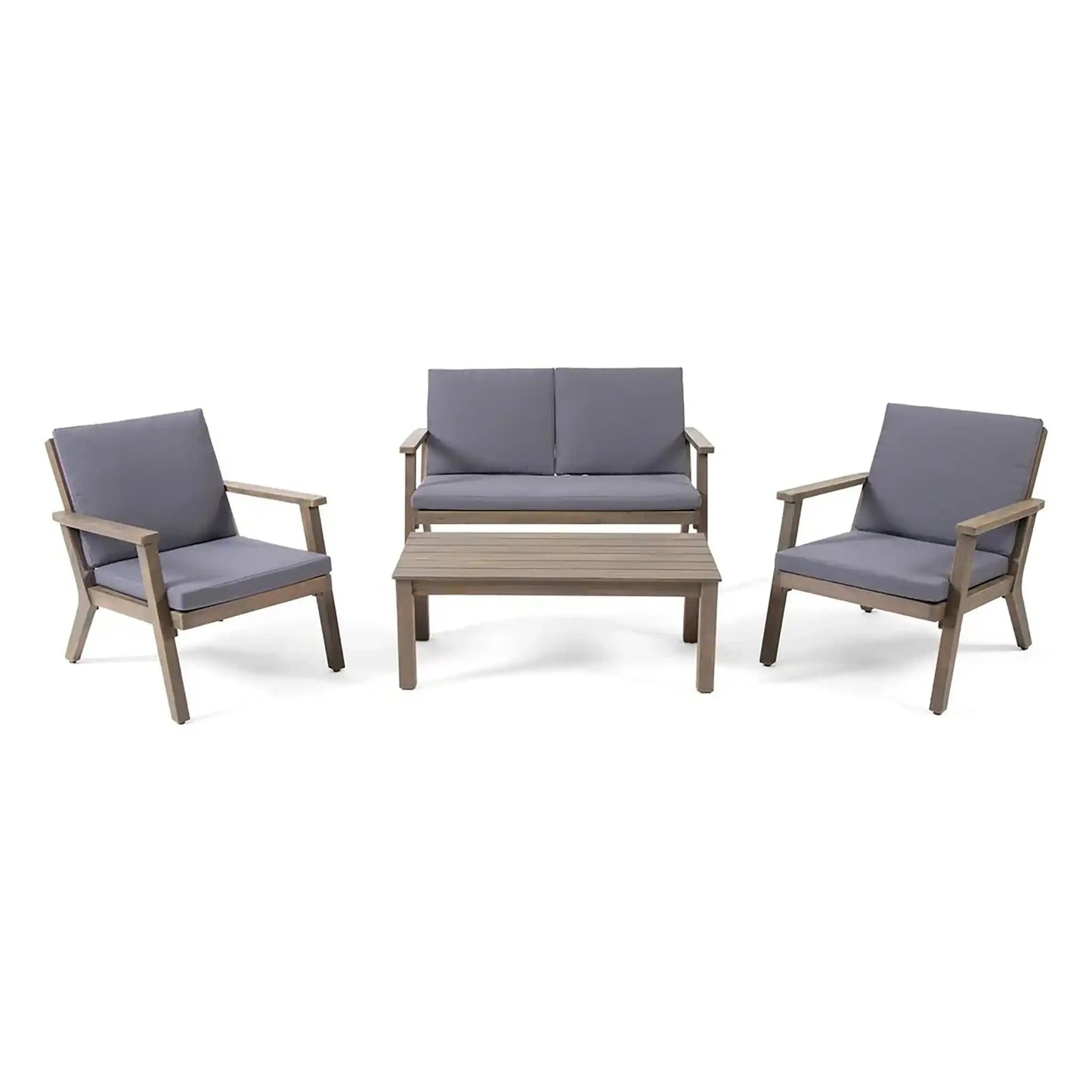 Avacyn Outdoor Acacia Wood 4 Seater and Cushions