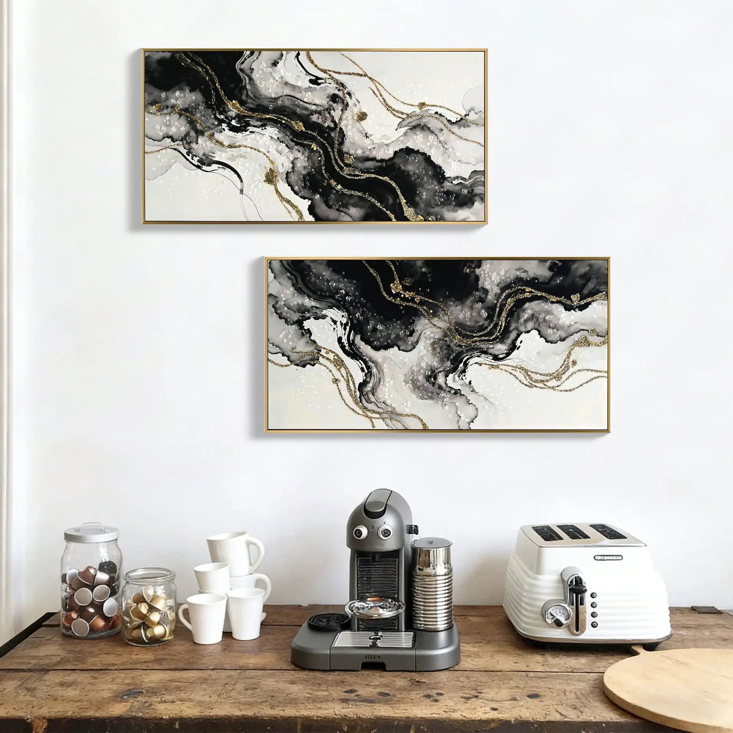 Large Abstract Wall Art Minimalist Canvas Set