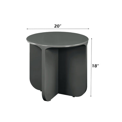 Modern aesthetic coffee table dark green round top with pedestal legs by HouseOfZazla on Tampa Home & Garden Store
