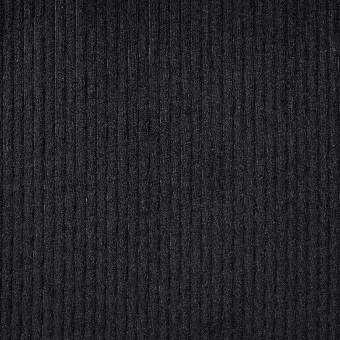 Oversized Sectional U-Shaped Sofa upholstery close-up in black ribbed fabric on Tampa Home & Garden Store