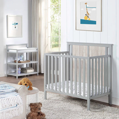 Connelly Mini Crib With Mattress Pad Two Tone