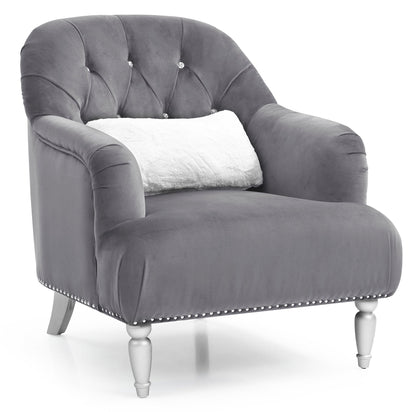 Elegant Traditional Armchair with Nailhead Trim