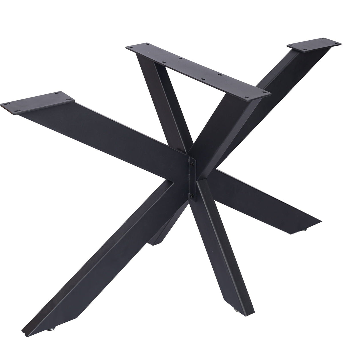Steel table base with spider legs in black finish from HouseOfZazla on Tampa Home & Garden Store