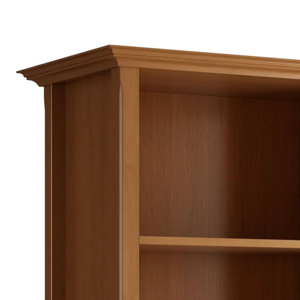 Amherst Five Shelf Bookcase Handcrafted Wood