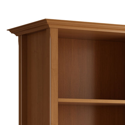 Amherst wooden bookcase with adjustable shelves in oak finish HouseOfZazla on Tampa Home & Garden Store