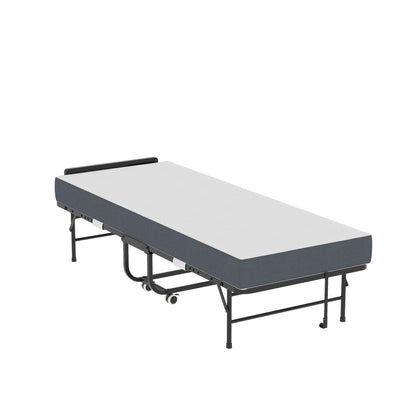 Adjustable Head and Memory Foam Folding Guest Bed