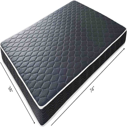 6in waterproof foam mattress Twin black/blue by HouseOfZazla hybrid mattress on Tampa Home & Garden Store