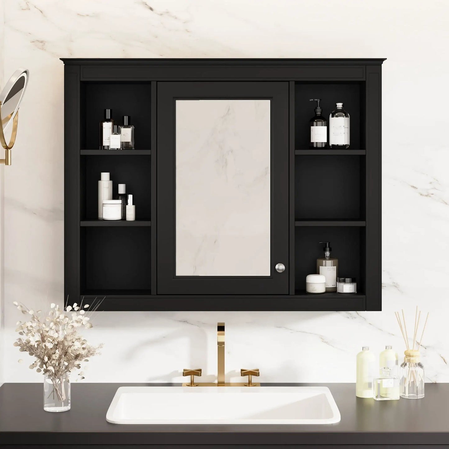 Wall Mounted Medicine Cabinet with Mirror