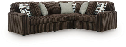 Midnight Madness Sectional and Jumbo Corduroy
