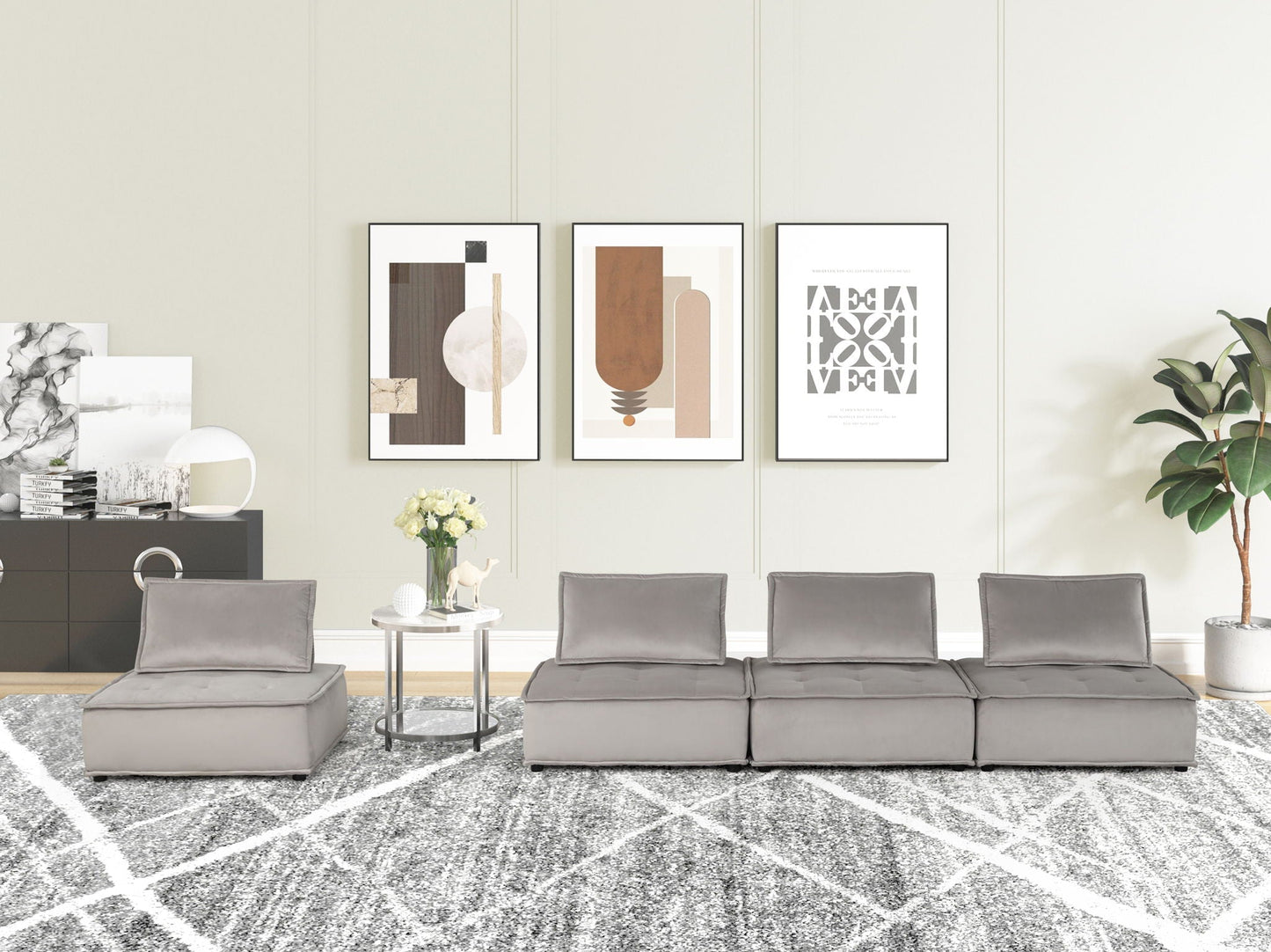 Modern Anna Tufted Modular Sofa And The Comfort
