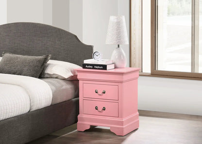 Traditional Nightstand Carved Bases and Curves