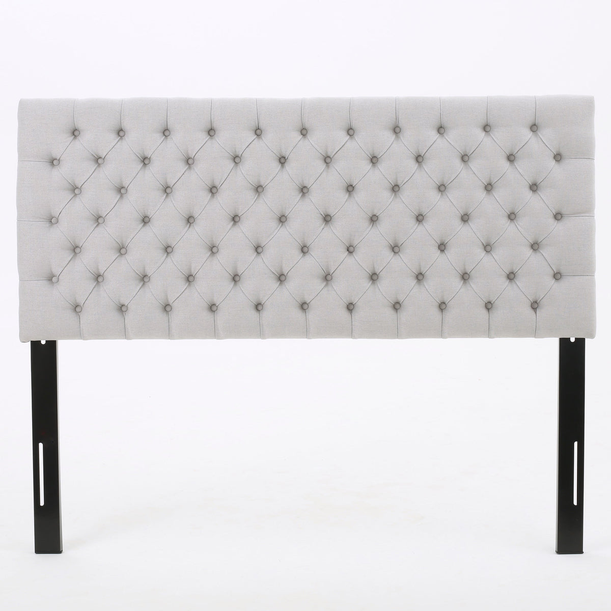 Tufted Upholstered Queen Headboard Light Purple