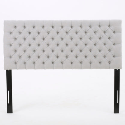 Tufted Upholstered Queen Headboard Light Purple