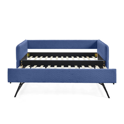 Upholstered Daybed With Pop Up Trundle For Guests