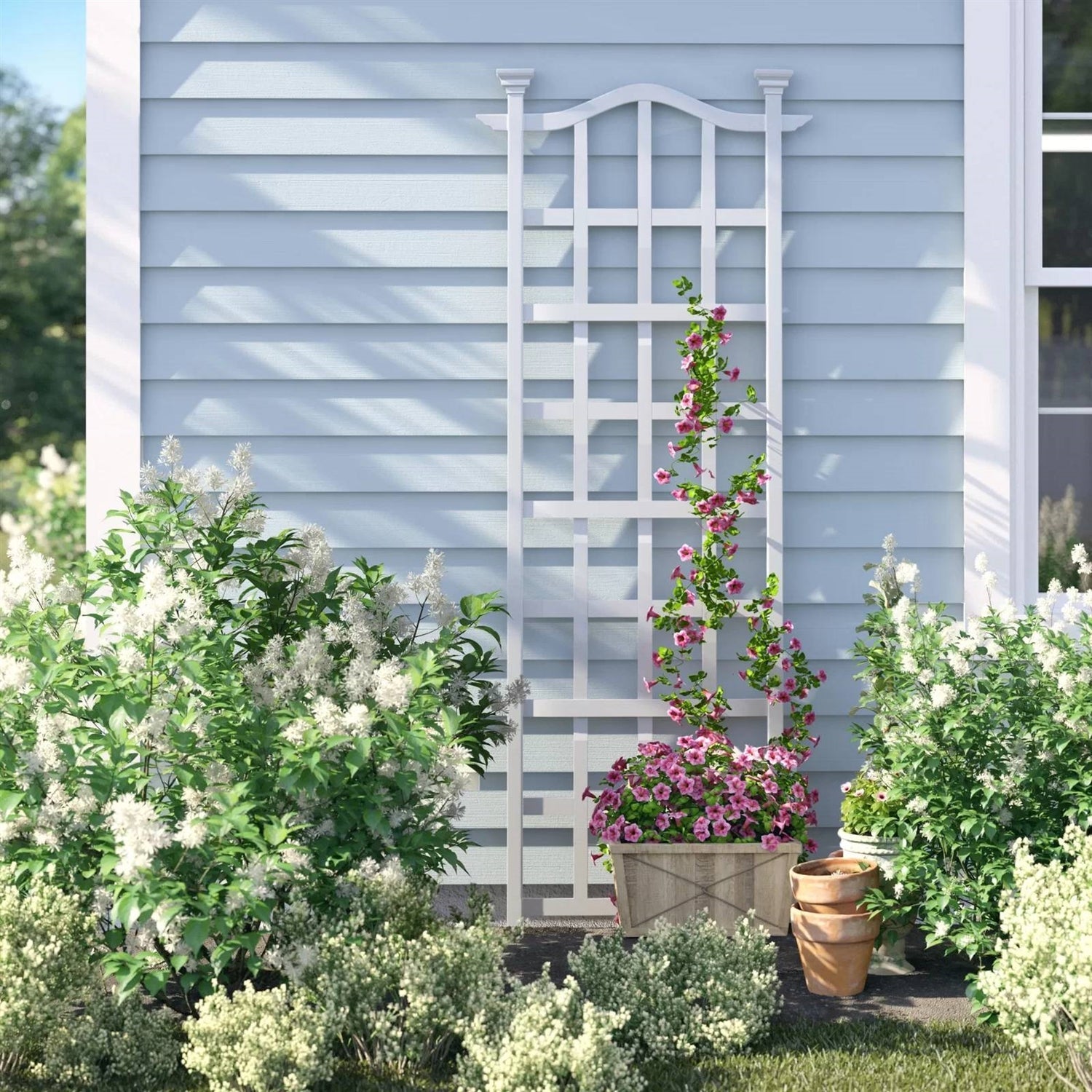 79-inch Outdoor Lattice Panel Garden Plant Trellis - Tampa Home & Garden Store