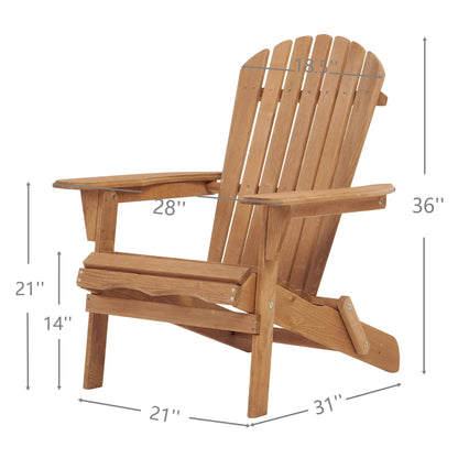 Oversized Outdoor Folding Adirondack Chair Garden