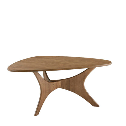 Triangle Table With Unique Design and Elm Finish
