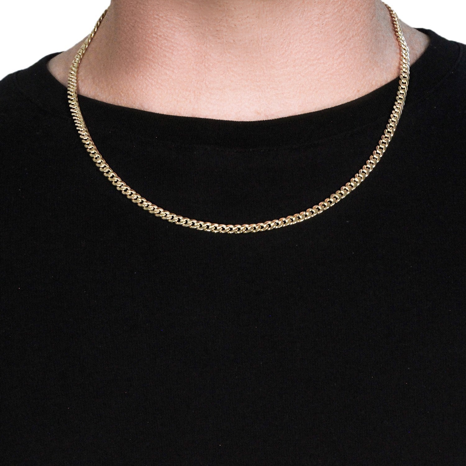 10k yellow gold Miami Cuban chain necklace 4.50 mm solid link, Bids.com brand on Tampa Home & Garden Store