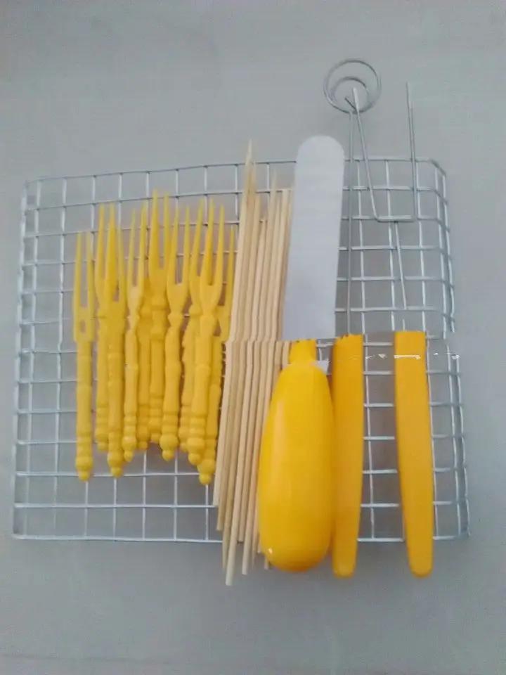 Electric chocolate fondue pot set with yellow forks and skewers by FLIPSTYLEZLLC on Tampa Home & Garden Store